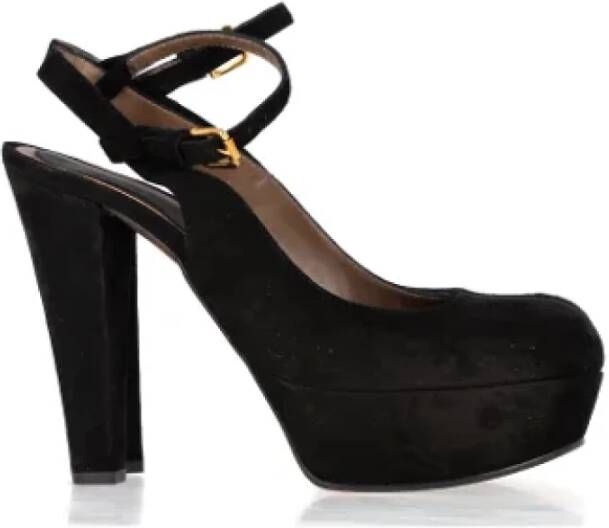 Marni Pre-owned Suede heels Black Dames