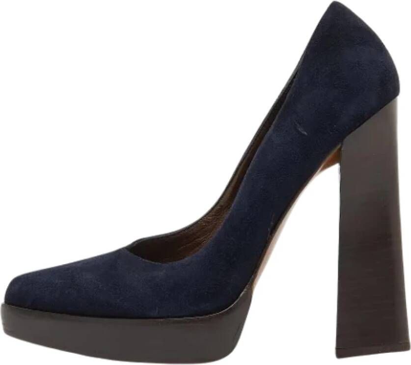 Marni Pre-owned Suede heels Blue Dames