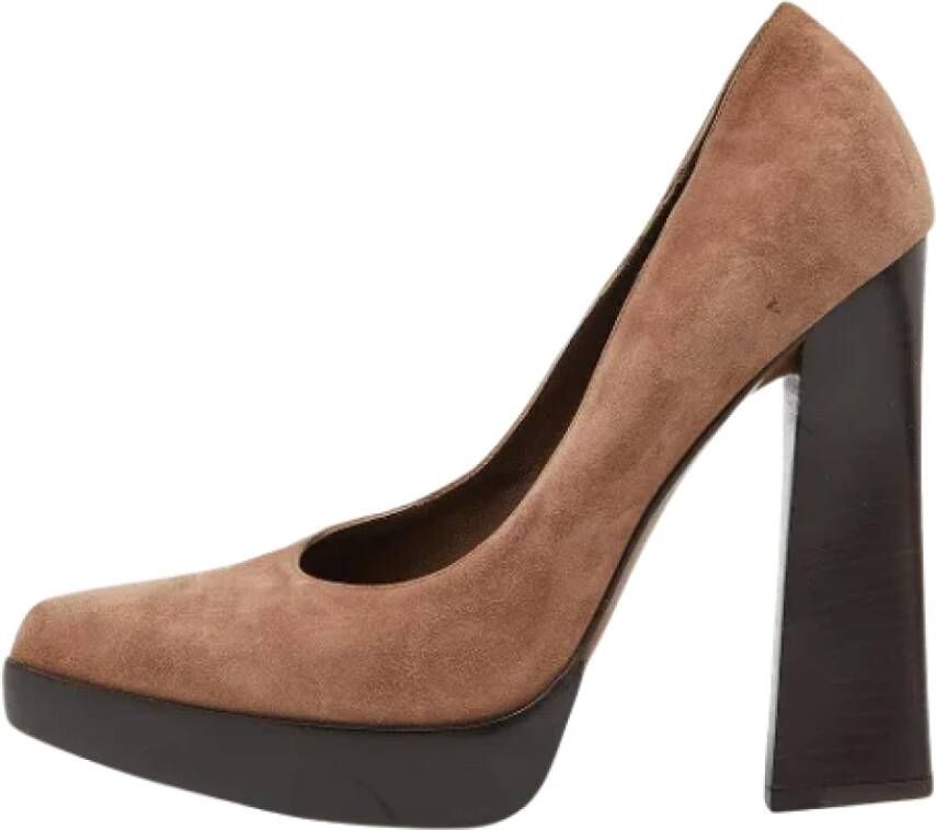 Marni Pre-owned Suede heels Brown Dames