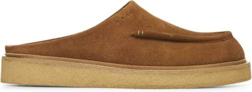 Marni Reliëf Logo Slip-On Sneakers Brown Heren