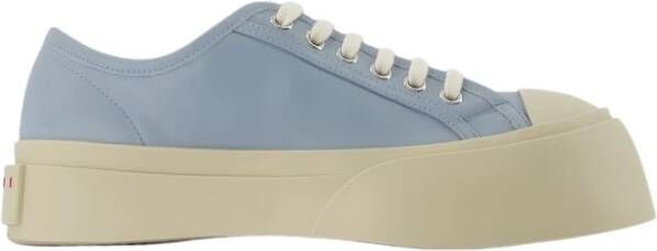 Marni Luxe Lage Top Veterschoenen Blue Dames