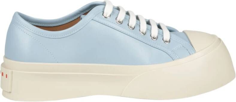 Marni Luxe Lage Top Veterschoenen Blue Dames