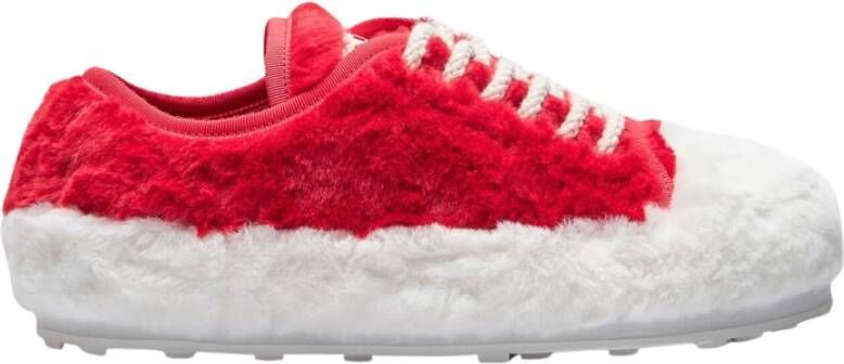 Marni Teddy Tennis Sneakers Red Dames