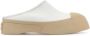 Marni Witte Leren Platform Slippers White Dames - Thumbnail 1