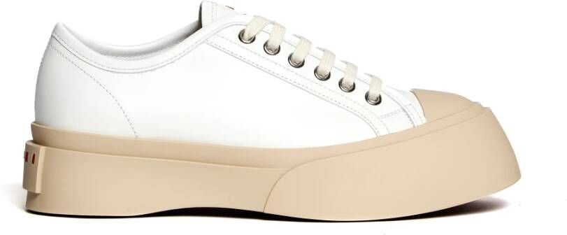 Marni Witte Sneakers met Dikke Rubberen Zool White Dames