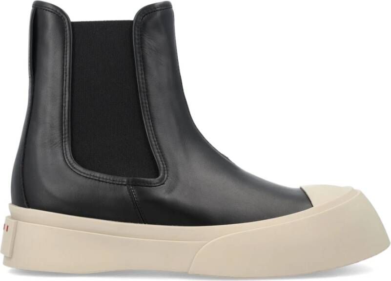 Marni Zwarte Gesloten Schoenen Pablo Laarzen Black Heren