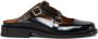 Marni Zwarte Geborsteld Leren Moccasin Sabot Black Dames - Thumbnail 6