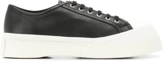 Marni Heren leren sneakers Snzu002002P2722 Zwart Heren