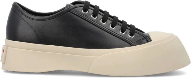 Marni Zwarte Veterschoenen met Plateauzool Black Dames