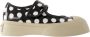 Marni Zwarte Witte Leren Sneakers Mary Jane Stijl Black Dames - Thumbnail 1