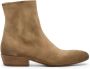 Marsell Beige Side Zip Lage Blokhak Schoenen Brown Heren - Thumbnail 1