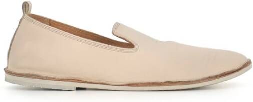 Marsell Crèmekleurige Leren Sandalen Beige Dames