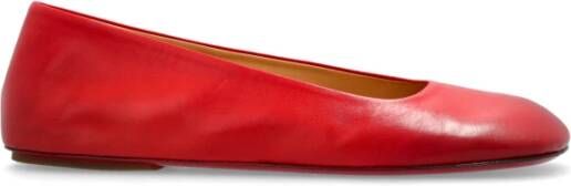 Marsell Leren balletflats Bama Red Dames