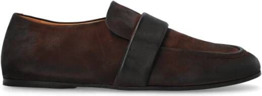 Marsell Leren schoenen type loafers Brown Heren