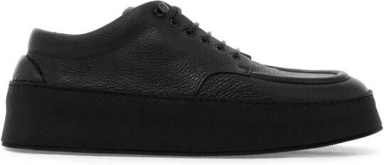 Marsell Met de hand gehamerde leren sneakers Black Heren