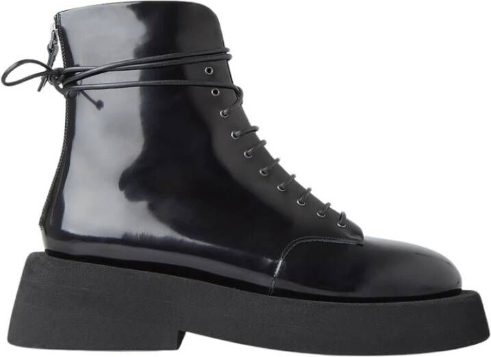 Marsell Gladleren Derby schoenen Black Dames