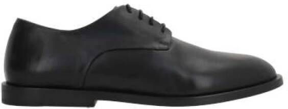 Marsell Zwarte leren derby schoenen Black Heren