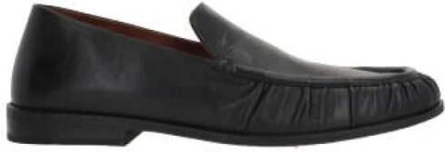 Marsell Zwarte leren mocassin schoenen Black Heren