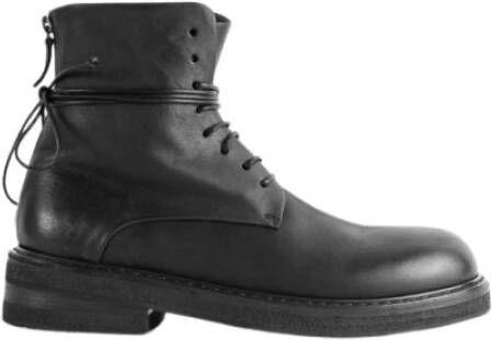 Marsell Zwarte Veterschoenen Met Rits Achteraan Black Dames