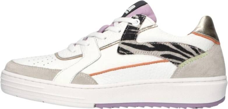 Maruti Lage sneakers Alfie wit suède ponyhaar Multicolor Dames