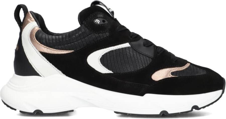 Maruti Zwarte Suède Lage Sneakers Black Dames