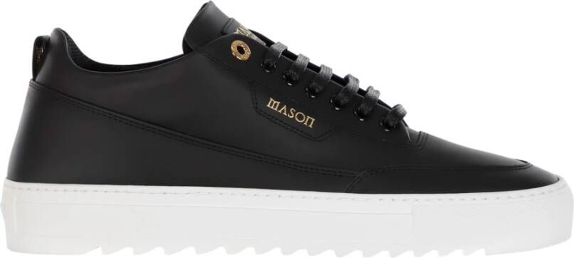 Mason Garments Torino Leren Sneakers Black Heren