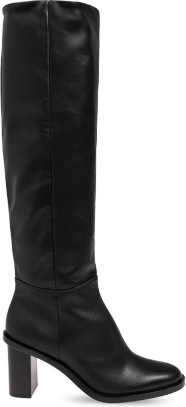 Max Mara Leren laarzen Black Dames