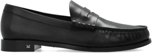 Max Mara Leren schoenen type loafers Black Dames