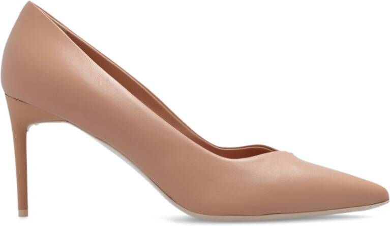 Max Mara Leren stiletto pumps Beige Dames