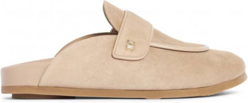 Max Mara Stijlvolle herenloaferschoenen Beige Dames