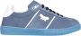 Max Mara Weekend Blauwe Leren Sneaker met Logo Blue Dames - Thumbnail 1