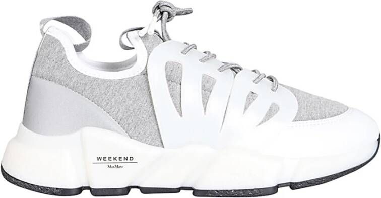 Max Mara Weekend Grijze Stoffen Sneaker Gray Dames