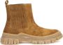 Max Mara Weekend Suede Enkellaarzen Genepi Beige Dames - Thumbnail 1