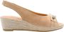 Maypol Stijlvolle Espadrille Sleehakken Brown Dames - Thumbnail 2