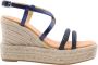 Maypol Stijlvolle Wedge Sandalen Blue Dames - Thumbnail 2