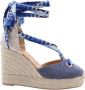 Maypol Stijlvolle Wedge Sandalen Blue Dames - Thumbnail 9