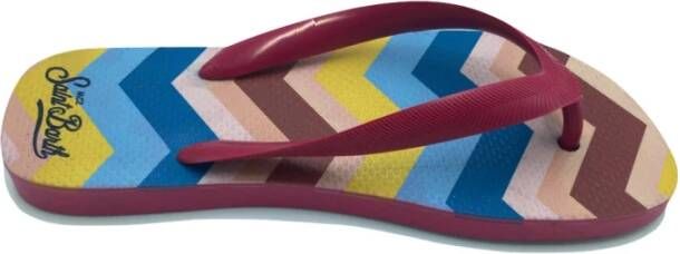 MC2 Saint Barth Dames Slippers met Diverse Prints Multicolor Dames