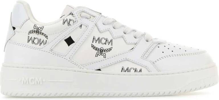 MCM Canvas Terrain Sneakers White Dames