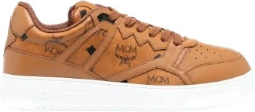 MCM Neo Derby Visetos Sneakers Beige Heren