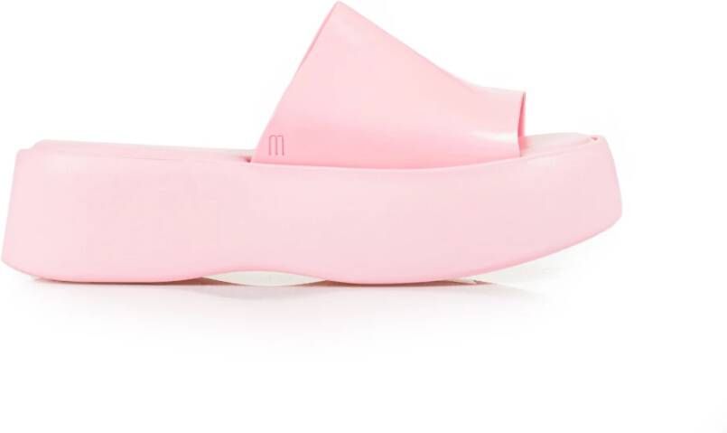 Melissa Glanzende Slip-On Platform Schoenen Pink Dames