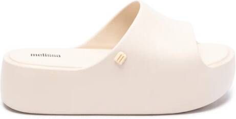 Melissa Beige Platform Slides Beige Dames