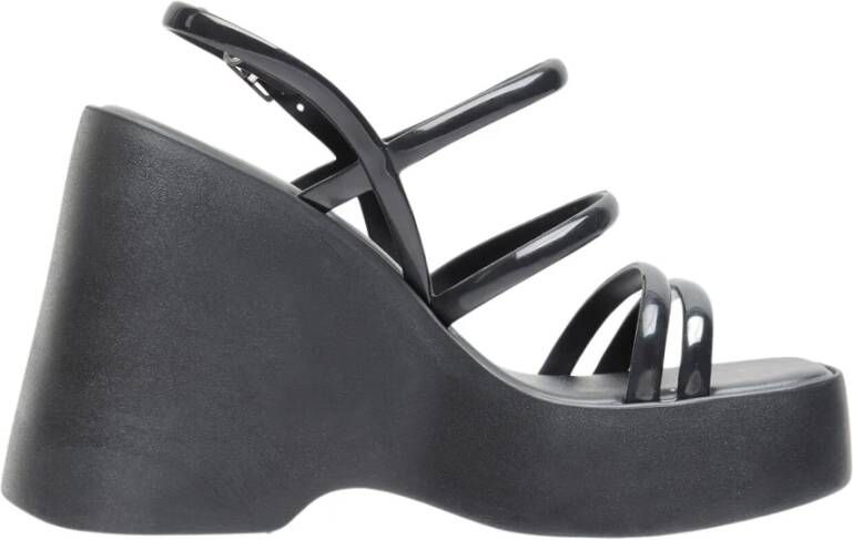 Melissa Platform Sandalen met Multi-Strap Design Black Dames