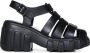 Melissa Zwarte Fisherman Style Sleehak Sandalen Black Dames - Thumbnail 3