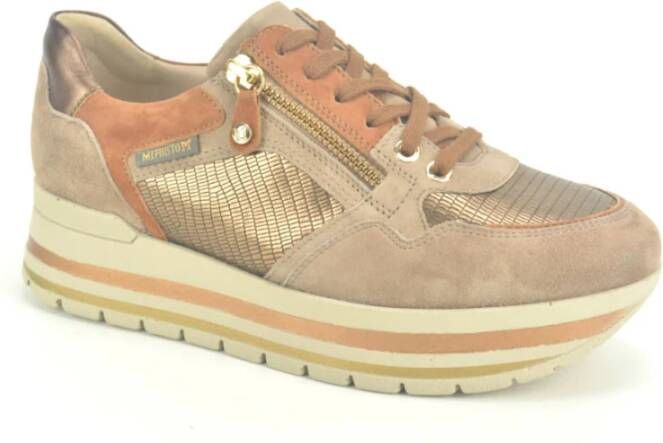 mephisto Beige Combi Runner N.+tiret DZ Beige Dames