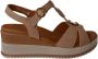 Mephisto Beige leren sleehak sandaal met Air-Relax technologie Beige Dames - Thumbnail 1