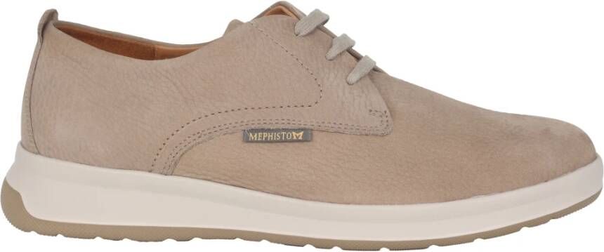 mephisto Beige veterschoen voor heren Beige Heren