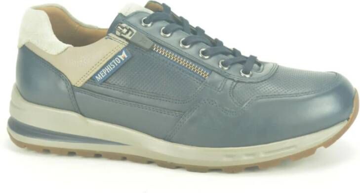 mephisto Blauw Runner Stijlvolle Sneakers Blue Heren