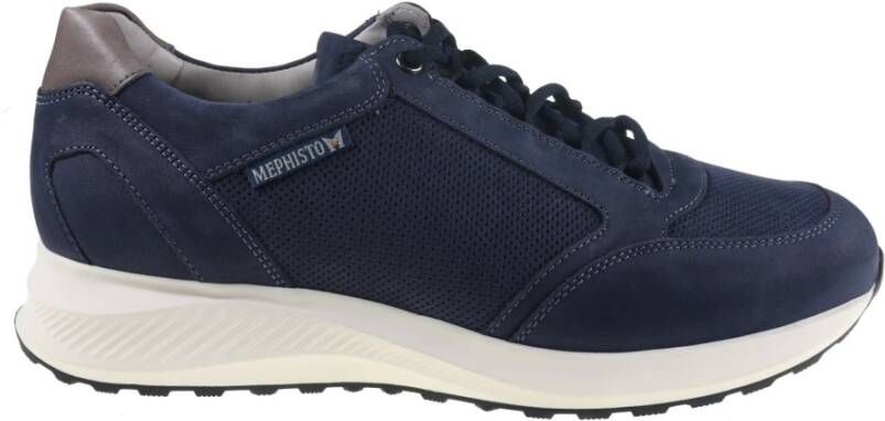 mephisto Blauwe Herensneaker Doyle Stijl Blue Heren