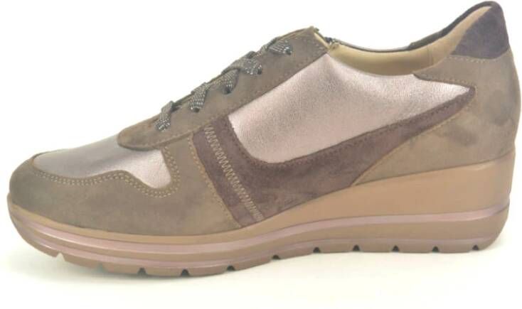 Mephisto Bronze Taupe SpieZ Sneakers Beige Dames