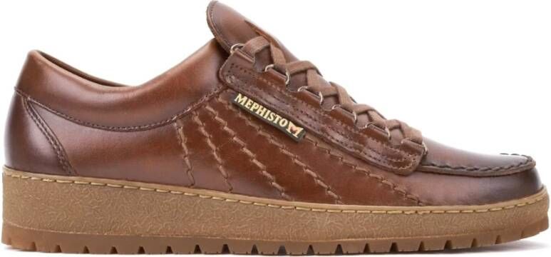 mephisto Bruine Regenboog Veterschoen Brown Heren